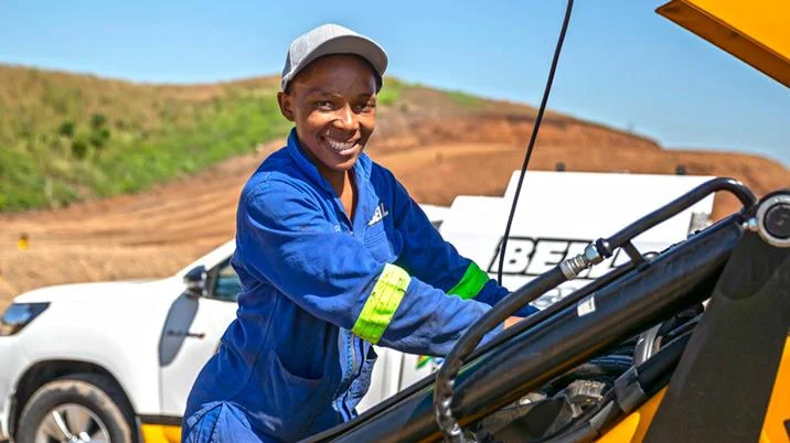 Bell Equipment trainee mechanic